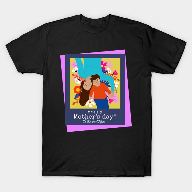 To the Best Mom T-Shirt by Eva Wolf